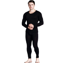 Lataa kuva Galleria-katseluun, Men's seamless fall long-sleeved pant knit suit thin