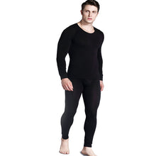 Lataa kuva Galleria-katseluun, Men's seamless fall long-sleeved pant knit suit thin