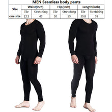 Lataa kuva Galleria-katseluun, Men's seamless fall long-sleeved pant knit suit thin