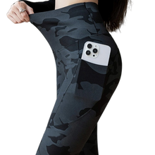 Indlæs billede til gallerivisning Women's Plus Size Camo Leggings - High-Waisted Athletic Yoga Pants with Pockets | L-4XL