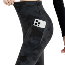 Indlæs billede til gallerivisning Women's Plus Size Camo Leggings - High-Waisted Athletic Yoga Pants with Pockets | L-4XL
