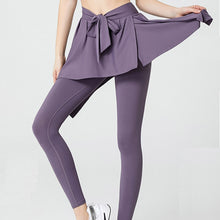 Lataa kuva Galleria-katseluun, Women's Plus Size Athletic Skort Set - 2-in-1 High-Waisted Yoga Skirt Leggings | L-4XL