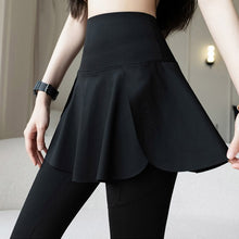 Indlæs billede til gallerivisning Women's Plus Size Yoga Skort with Pockets - 2-in-1 High-Waisted Athletic Skirt Leggings | L-4XL