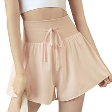 Indlæs billede til gallerivisning Women's High-Waisted Athletic Shorts - 2-Layer Yoga Running Shorts with Drawstring & Phone Pocket