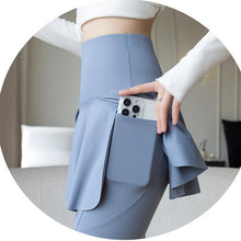 Indlæs billede til gallerivisning Women's Plus Size Yoga Skort with Pockets - 2-in-1 High-Waisted Athletic Skirt Leggings | L-4XL