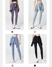 Lataa kuva Galleria-katseluun, Women's Plus Size Athletic Skort Set - 2-in-1 High-Waisted Yoga Skirt Leggings | L-4XL