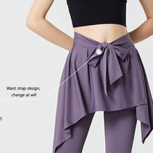 Lataa kuva Galleria-katseluun, Women's Plus Size Athletic Skort Set - 2-in-1 High-Waisted Yoga Skirt Leggings | L-4XL