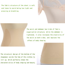 Lataa kuva Galleria-katseluun, Lace short-sleeved waist compression shapewear casual top