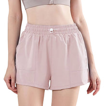 Lataa kuva Galleria-katseluun, Women's Athletic Shorts with XL Phone Pockets - Adjustable High-Waisted Yoga Running Shorts