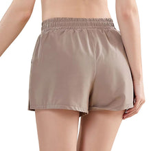 Lataa kuva Galleria-katseluun, Women's Athletic Shorts with XL Phone Pockets - Adjustable High-Waisted Yoga Running Shorts