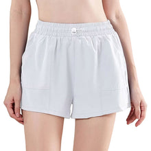 Lataa kuva Galleria-katseluun, Women's Athletic Shorts with XL Phone Pockets - Adjustable High-Waisted Yoga Running Shorts