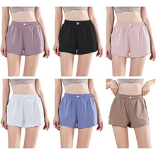 Lataa kuva Galleria-katseluun, Women's Athletic Shorts with XL Phone Pockets - Adjustable High-Waisted Yoga Running Shorts