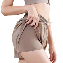 Lataa kuva Galleria-katseluun, Women's Athletic Shorts with XL Phone Pockets - Adjustable High-Waisted Yoga Running Shorts