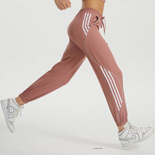 Lataa kuva Galleria-katseluun, Women's High-Waisted Yoga Pants with Drawstring & Side Pockets - Quick-Dry Athletic Leggings