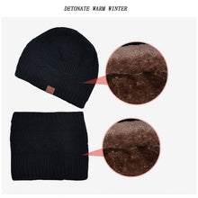 Load image into Gallery viewer, Winter Hat Scarf Gloves Set - 3-Piece Sporty Fleece Lined with Ear Protection & Touchscreen