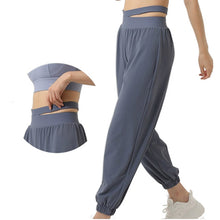 Lataa kuva Galleria-katseluun, Women's High-Waisted Yoga Pants with Elastic Ankle Cuffs - Anti-Pilling Performance Leggings for skin-friendly