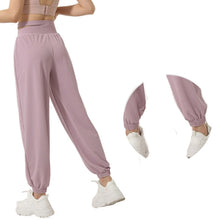 Lataa kuva Galleria-katseluun, Women's High-Waisted Yoga Pants with Elastic Ankle Cuffs - Anti-Pilling Performance Leggings for skin-friendly
