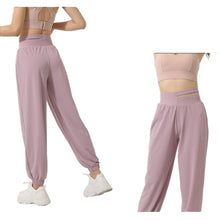 Lataa kuva Galleria-katseluun, Women's High-Waisted Yoga Pants with Elastic Ankle Cuffs - Anti-Pilling Performance Leggings for skin-friendly