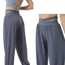 Lataa kuva Galleria-katseluun, Women's High-Waisted Yoga Pants with Elastic Ankle Cuffs - Anti-Pilling Performance Leggings for skin-friendly
