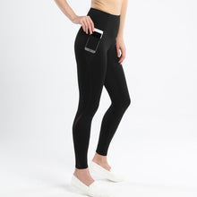 Indlæs billede til gallerivisning High Waist Leggings for Women Yoga Athletic Pants Tummy Control with Side Pockets Workout Running Pants