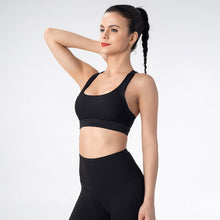 Indlæs billede til gallerivisning Seamless sports bra tight Yoga vest running shockproof no steel ring sports bra