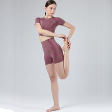 Lataa kuva Galleria-katseluun, Exercise and Fitness Yoga Suit Sports short sleeve shorts Tight-fitting and Outstanding fit