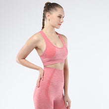 Lataa kuva Galleria-katseluun, Women's sports bra seamless Fitness Yoga vest Narrow back strap outdoor running underwear