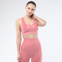 Lataa kuva Galleria-katseluun, Women's sports bra seamless Fitness Yoga vest Narrow back strap outdoor running underwear