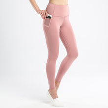 Indlæs billede til gallerivisning High Waist Leggings for Women Yoga Athletic Pants Tummy Control with Side Pockets Workout Running Pants