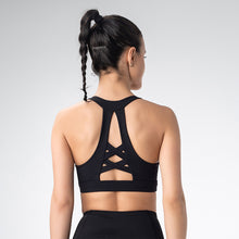 Indlæs billede til gallerivisning Seamless sports bra tight Yoga vest running shockproof no steel ring sports bra