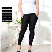 Lataa kuva Galleria-katseluun, women's leggings casual pants Plus-Size Stretch Leggings 2 pieces