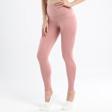 Indlæs billede til gallerivisning High Waist Leggings for Women Yoga Athletic Pants Tummy Control with Side Pockets Workout Running Pants