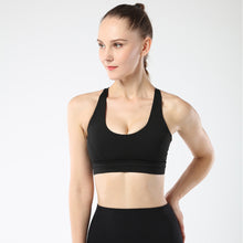 Indlæs billede til gallerivisning Women's sports bra back cross strap running fitness yoga shock vest