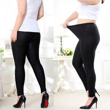 Lataa kuva Galleria-katseluun, women's leggings casual pants Plus-Size Stretch Leggings 2 pieces