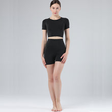 Lataa kuva Galleria-katseluun, Exercise and Fitness Yoga Suit Sports short sleeve shorts Tight-fitting and Outstanding fit