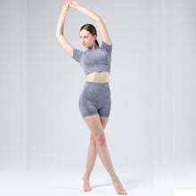 Lataa kuva Galleria-katseluun, Exercise and Fitness Yoga Suit Sports short sleeve shorts Tight-fitting and Outstanding fit