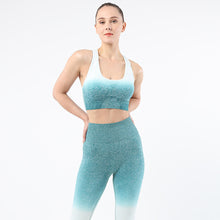 Indlæs billede til gallerivisning Women's sports bra gradient seamless knitting Fitness Yoga vest outdoor running underwear