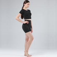 Lataa kuva Galleria-katseluun, Exercise and Fitness Yoga Suit Sports short sleeve shorts Tight-fitting and Outstanding fit