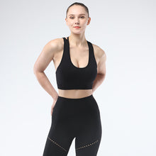 Lataa kuva Galleria-katseluun, Women's sports bra seamless Fitness Yoga vest Narrow back strap outdoor running underwear