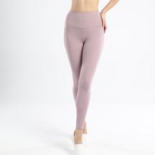 Indlæs billede til gallerivisning High Waist Leggings for Women Yoga Athletic Pants Tummy Control with Side Pockets Workout Running Pants
