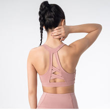 Indlæs billede til gallerivisning Seamless sports bra tight Yoga vest running shockproof no steel ring sports bra