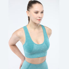 Lataa kuva Galleria-katseluun, Women's sports bra seamless Fitness Yoga vest Narrow back strap outdoor running underwear