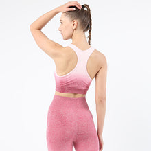Indlæs billede til gallerivisning Women's sports bra gradient seamless knitting Fitness Yoga vest outdoor running underwear