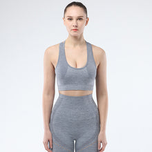 Lataa kuva Galleria-katseluun, Women's sports bra seamless Fitness Yoga vest Narrow back strap outdoor running underwear