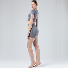 Lataa kuva Galleria-katseluun, Exercise and Fitness Yoga Suit Sports short sleeve shorts Tight-fitting and Outstanding fit