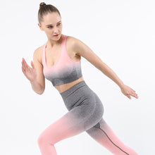 Indlæs billede til gallerivisning Women's sports bra gradient seamless knitting Fitness Yoga vest outdoor running underwear