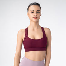 Indlæs billede til gallerivisning Seamless sports bra tight Yoga vest running shockproof no steel ring sports bra