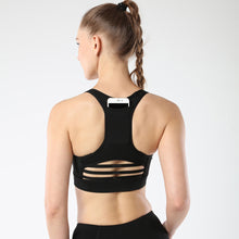 Lataa kuva Galleria-katseluun, Women Sports Bra with Back Pocket Yoga running fitness wear sports bra Racerback Bra