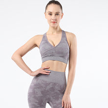 Indlæs billede til gallerivisning Camouflage sports underwear women Yoga suit running fitness vest new sports bra