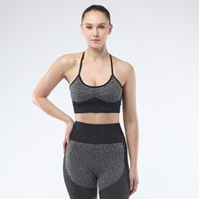 Lataa kuva Galleria-katseluun, Sports Bra for Women Criss-Cross Back Strappy Longline Yoga Bra Crop Top Workout Tank